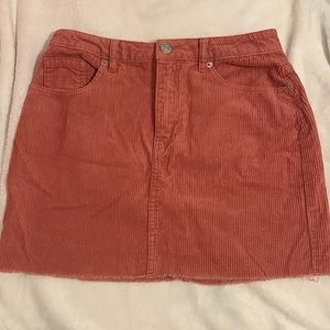 FOREVER 21 Pink Corduroy Skirt ~ Size: S